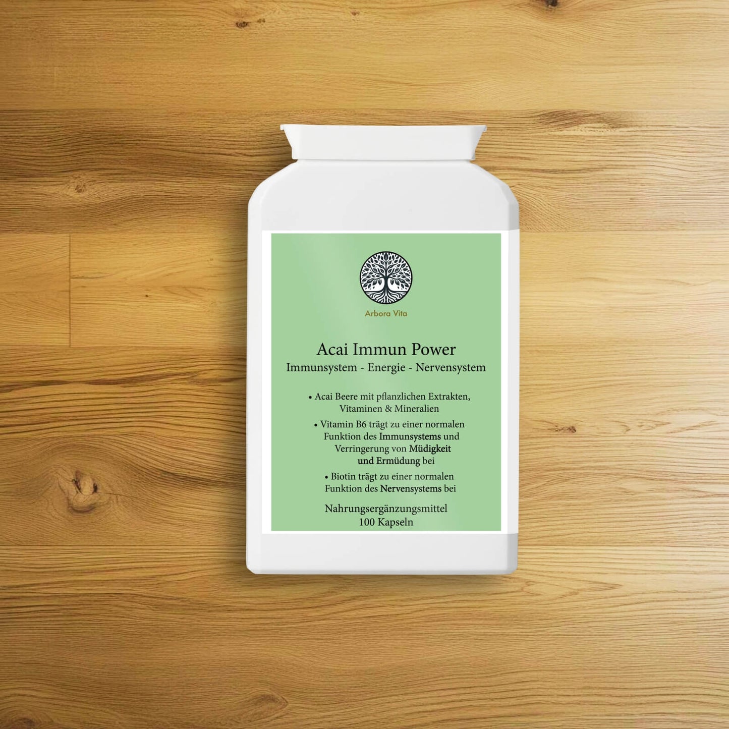 Acai Immun Power – vegane Superfood-Kapseln mit Acai, Moringa & Granatapfel – halal & koscher zertifiziert