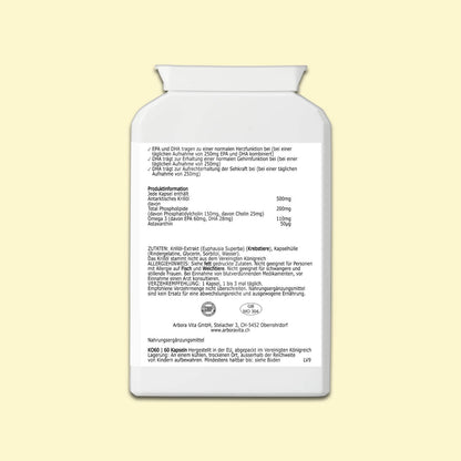 Zutaten und Nährwerte von Antarctic Krill Oil – hochwertiges Omega-3 aus Krillöl