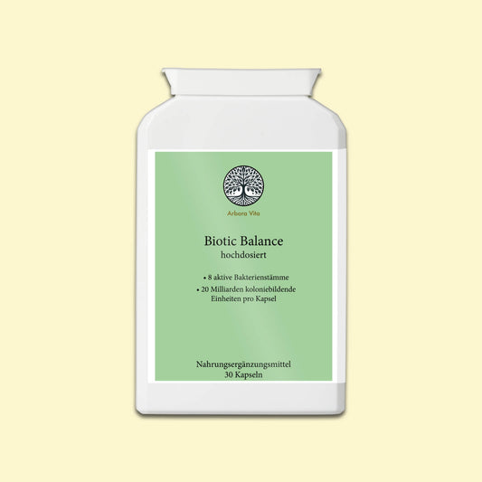 Biotic Balance – veganes Probiotikum mit 8 Bakterienstämmen zur Unterstützung einer gesunden Darmflora