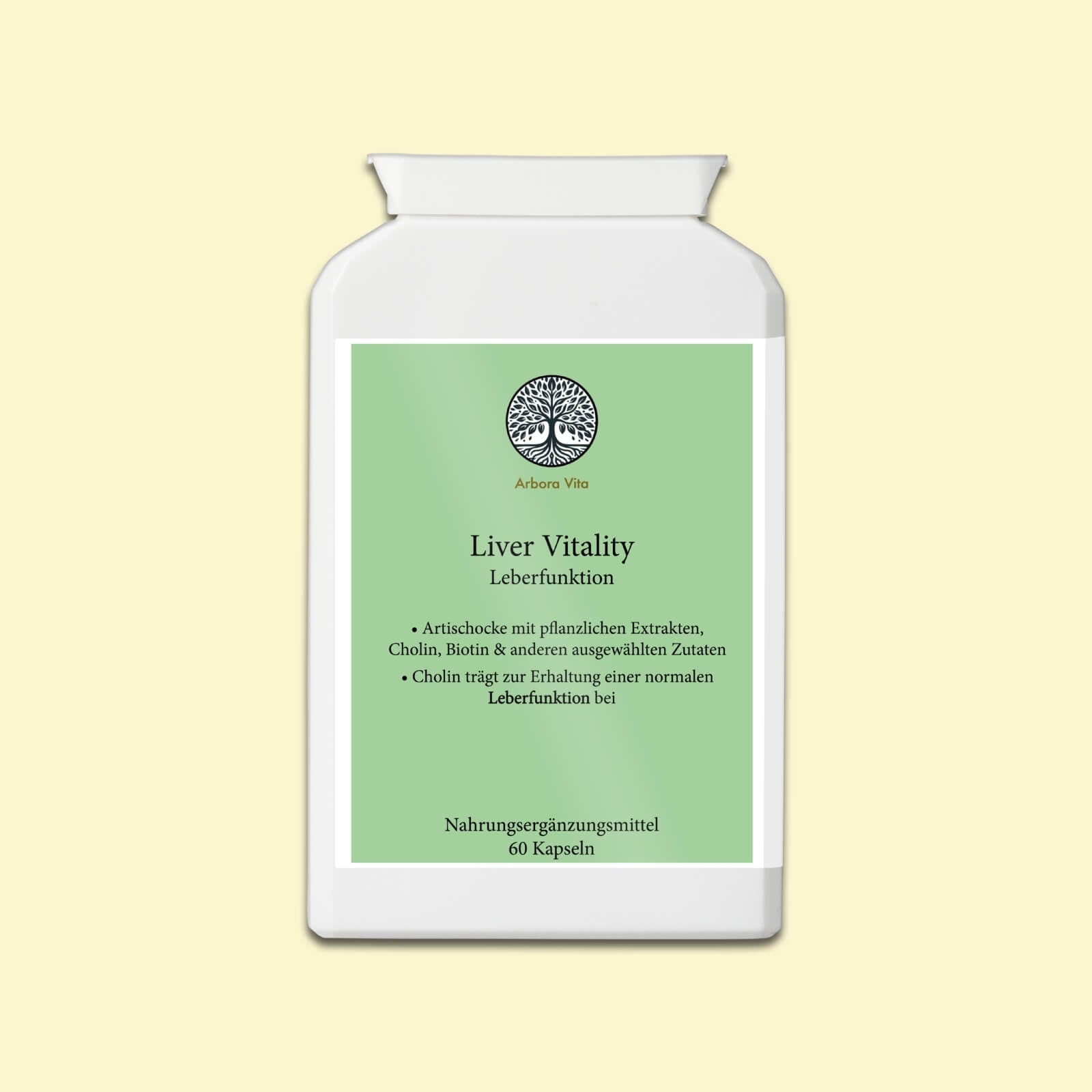 Liver Vitality – vegane Nahrungsergänzung für die Leber mit Artischocke, Klettenwurzel und schwarzem Knoblauch